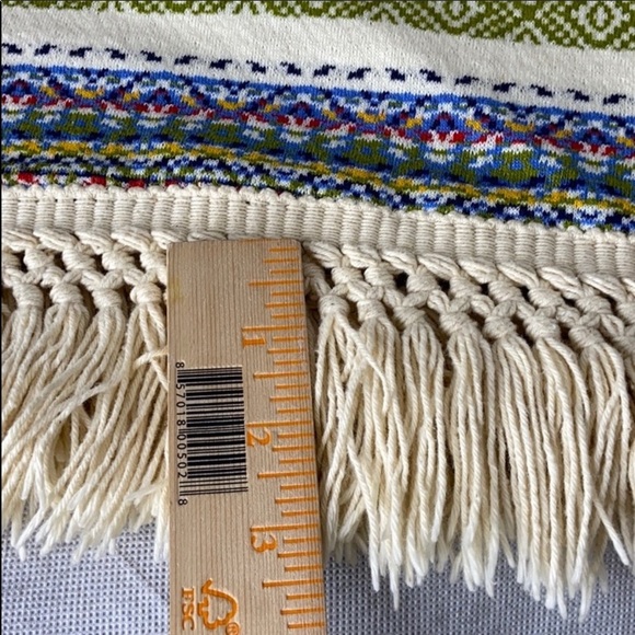 Boho hippy fringe rainbow wrap one of a kind - Picture 4 of 6